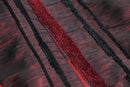 crimson gothic pattern zip jacket