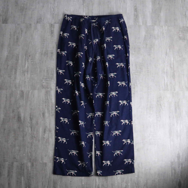 2000s L.L.Bean dog pattern pajamas pants