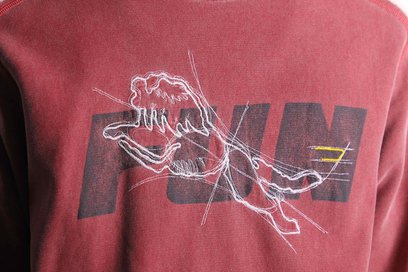 “DIESEL” fade pink cotton sweat