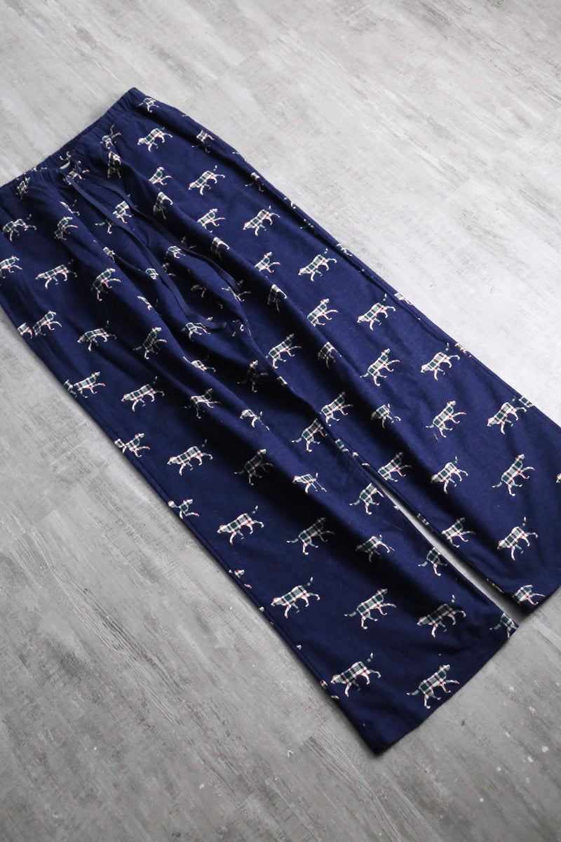 2000s L.L.Bean dog pattern pajamas pants
