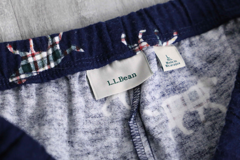 2000s L.L.Bean dog pattern pajamas pants