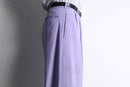 light purple color glen check 2tuck tapered slacks