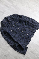 indigo flower emb type tracker jacket