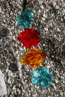 2000s PLAYBOY mulch textile melange knit jacket