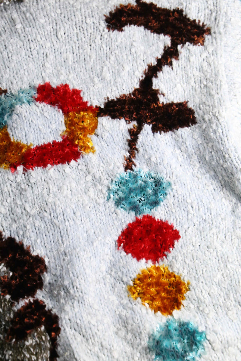 2000s PLAYBOY mulch textile melange knit jacket