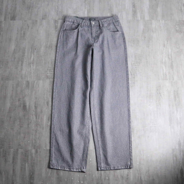 2000s mid rise glitter denim pants