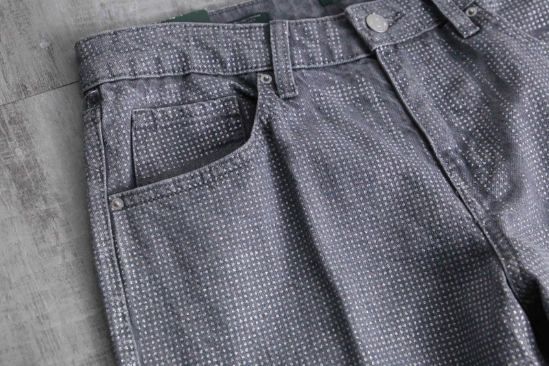 2000s mid rise glitter denim pants