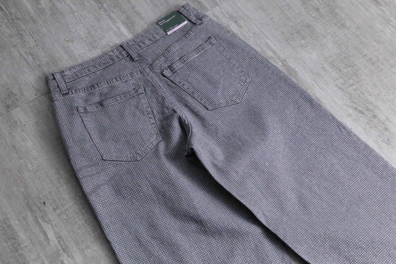 2000s mid rise glitter denim pants