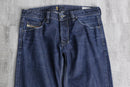 “DIESEL” indigo blue straight denim pants