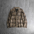 1990-00s cable stitch zip sheer jacket