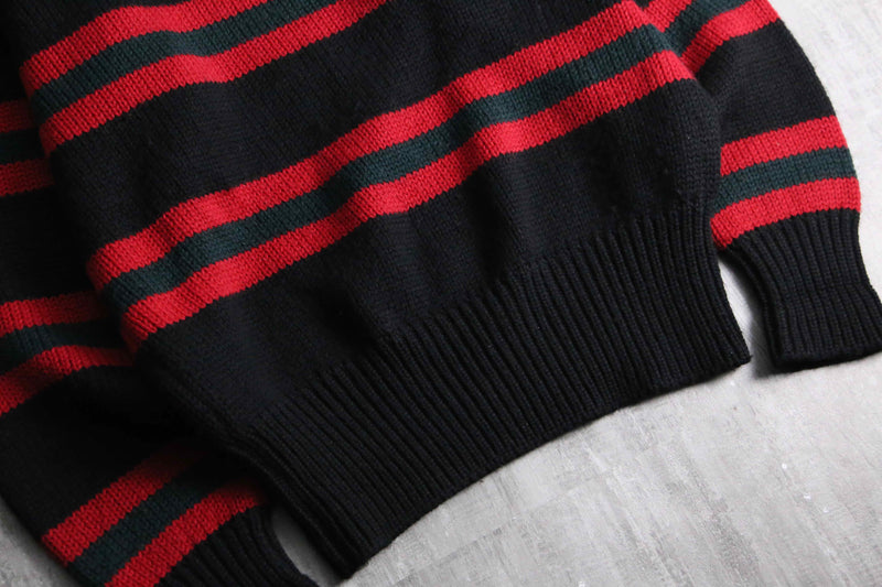 1990s Polo by RL vintage sampling wool border sweater