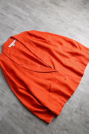 vivid orange linen easy tailored jacket
