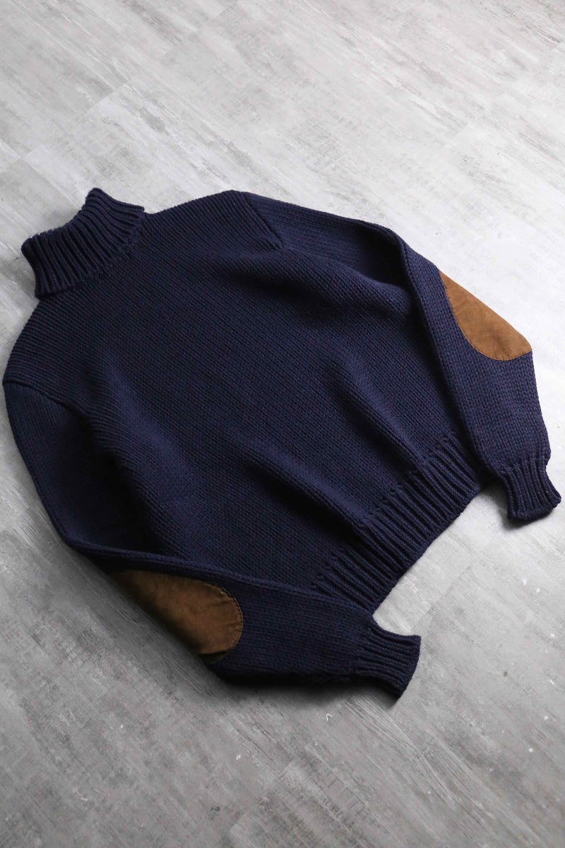 1990s Polo by Ralph Lauren wool cotton turtle neck sweater