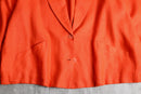 vivid orange linen easy tailored jacket