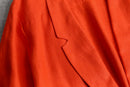 vivid orange linen easy tailored jacket