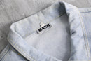 MASH box silhouette chemical wash denim jacket