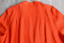 vivid orange linen easy tailored jacket