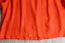 vivid orange linen easy tailored jacket