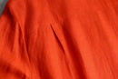 vivid orange linen easy tailored jacket