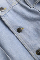 MASH box silhouette chemical wash denim jacket