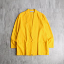 vivid yellow linen easy tailored jacket