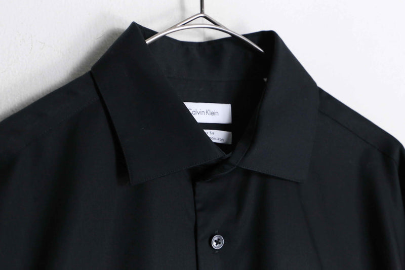 “Calvin Klein” black cotton dress shirt