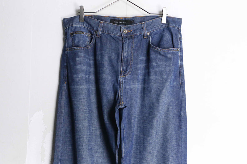 "Calvin Klein" light blue buggy denim pants