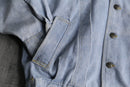 MASH box silhouette chemical wash denim jacket
