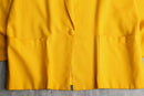 vivid yellow linen easy tailored jacket