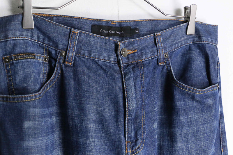 "Calvin Klein" light blue buggy denim pants