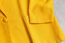 vivid yellow linen easy tailored jacket