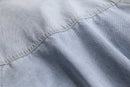 MASH box silhouette chemical wash denim jacket