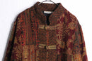 90's "WHITE STAG" patchwork gobelin china jacket