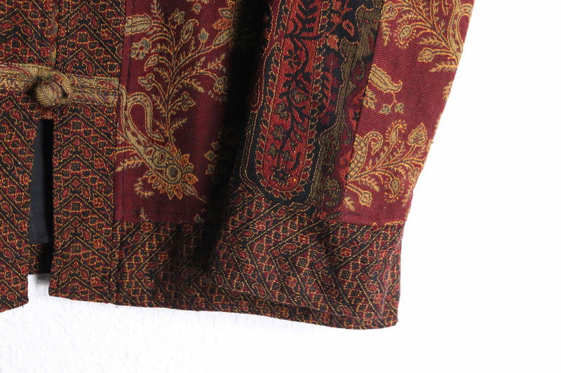 90's "WHITE STAG" patchwork gobelin china jacket