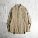 1990s J.CREW houndstooth check shirt