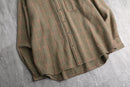 1990s J.CREW houndstooth check shirt