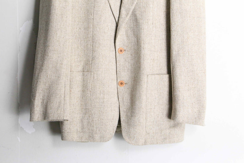 "HUGO BOSS" kinari color single tailored jacket