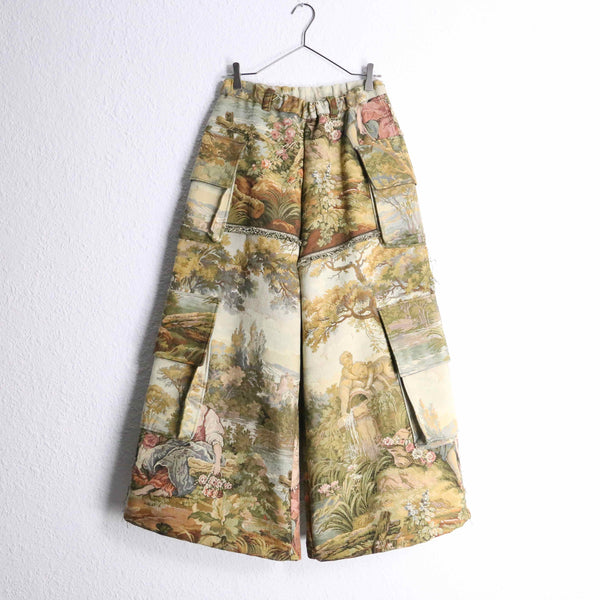 “Re:make” patchwork rug cargo pants