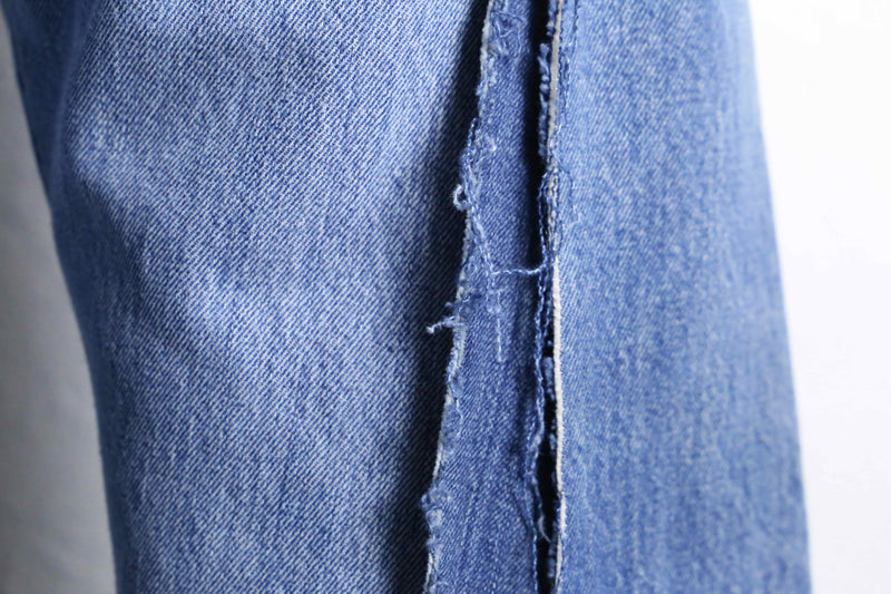 "Re:make" docking wide flare denim