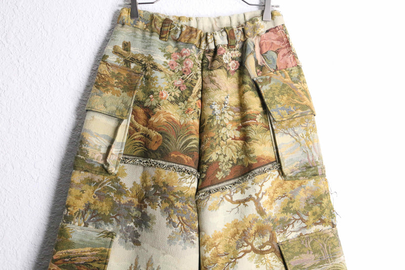 “Re:make” patchwork rug cargo pants