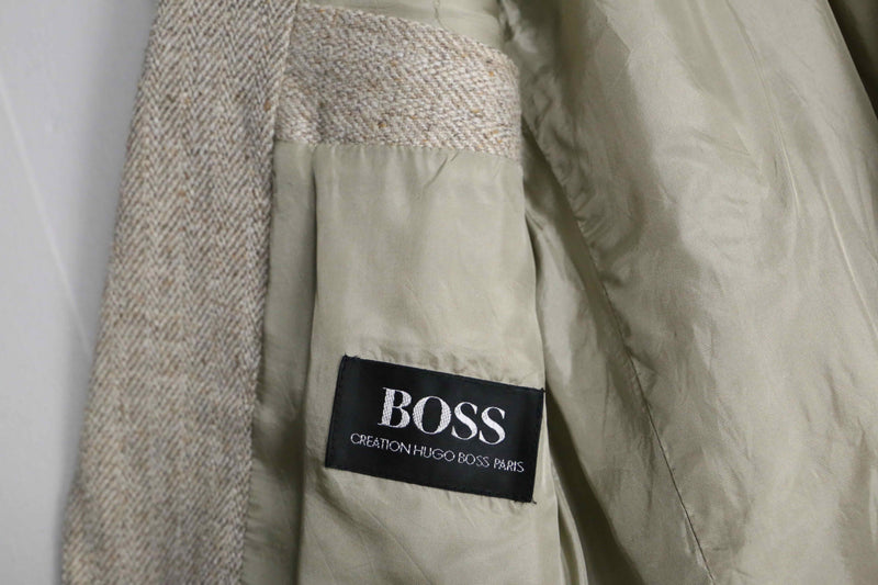 "HUGO BOSS" kinari color single tailored jacket