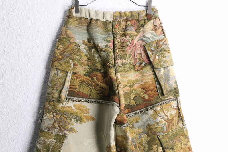 “Re:make” patchwork rug cargo pants