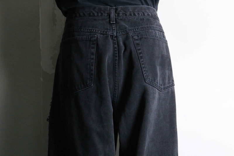 "Re:make" patchwork design docking buggy denim