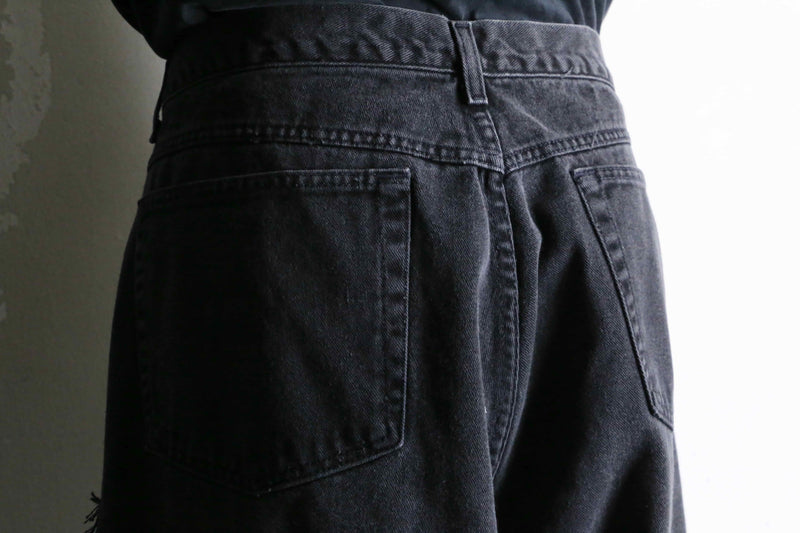 "Re:make" patchwork design docking buggy denim