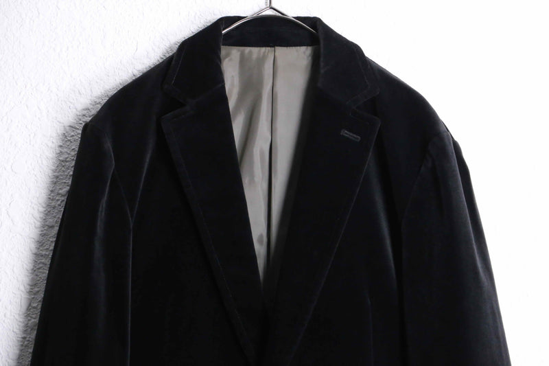 black color velour 2B tailored jacket