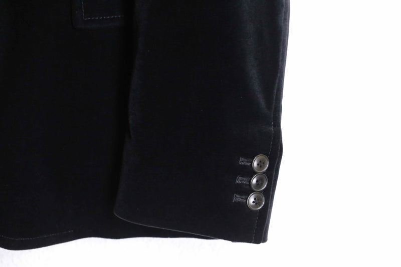 black color velour 2B tailored jacket