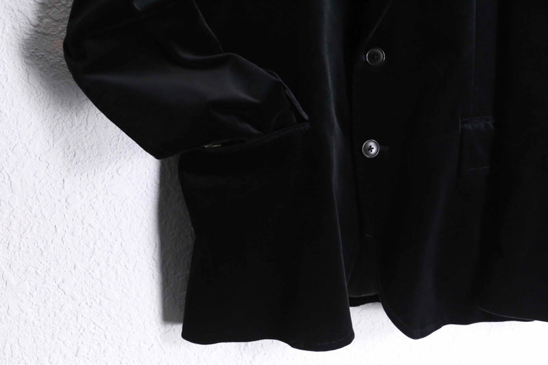 black color velour 2B tailored jacket