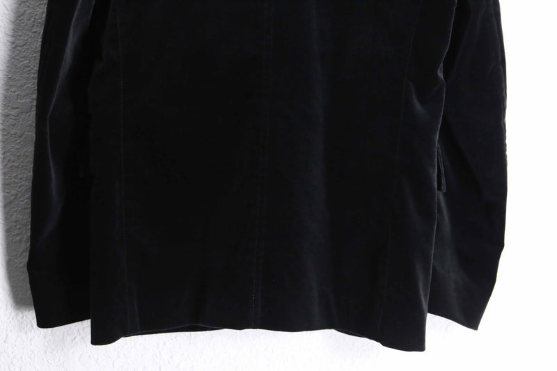 black color velour 2B tailored jacket