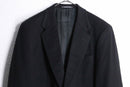 classic black 2-button tailored jacket