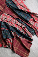 ''Re:make''asymmetry check shirt